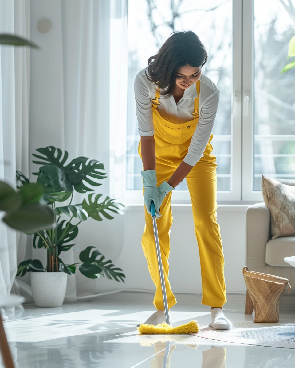 Clean Warks professional cleaning in action